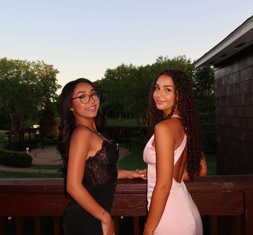 Prom night — glow that holds in golden hour.